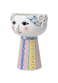 Bjørn Wiinblad Eva Vase - lyserød / multi