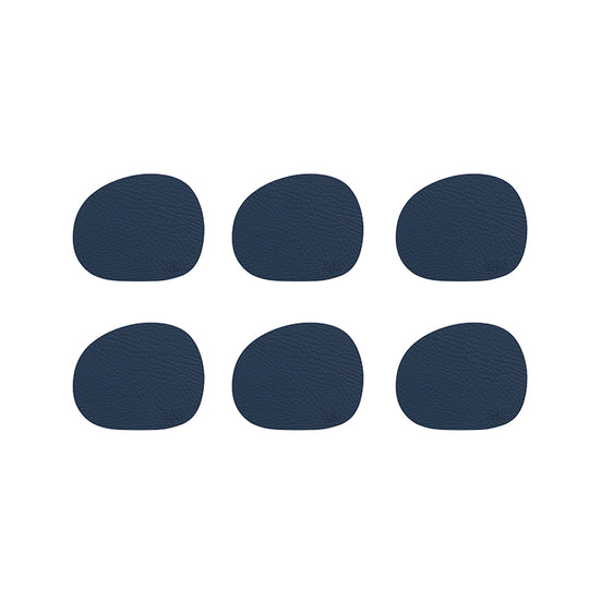 Aida RAW Recycled coaster - Dark blue - 6 stk