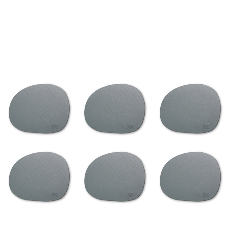 Aida RAW Coaster glasbrik silikone  6 stk. - Grå