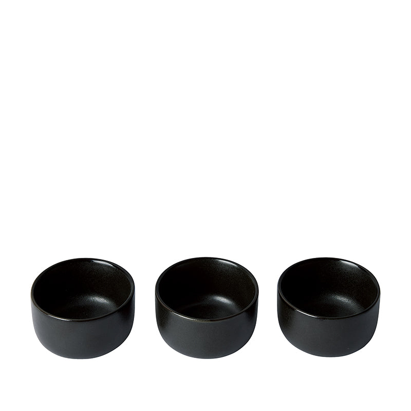 Aida RAW Titanium Mini skål - Black - 3,8 cm / 3 stk