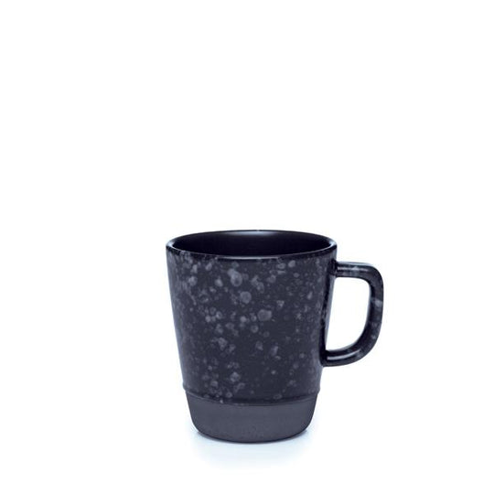 Aida Raw krus med hank - sort spotted - 30 cl