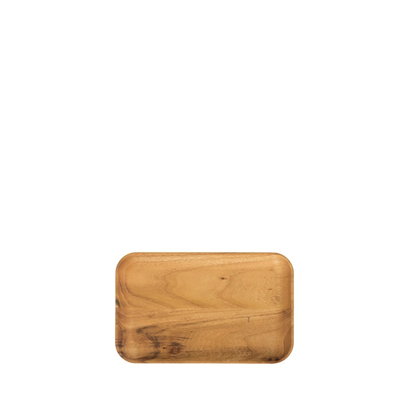 Aida RAW rektangulær tallerken - Teak - 23,7x14,9 cm