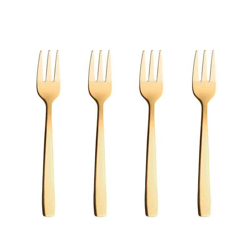 Aida Raw kagegaffel - messing - 4 stk.