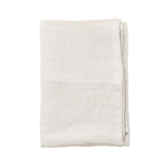 Aida RAW viskestykke i hør - Modehvid - 50x70 cm / 2 stk