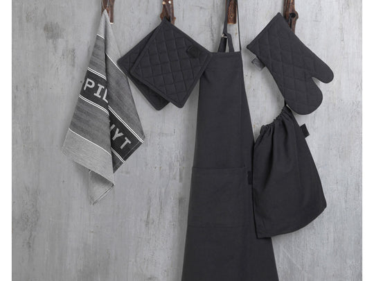 Bastian Tekstiler tekstilsæt - Sort - 6 dele