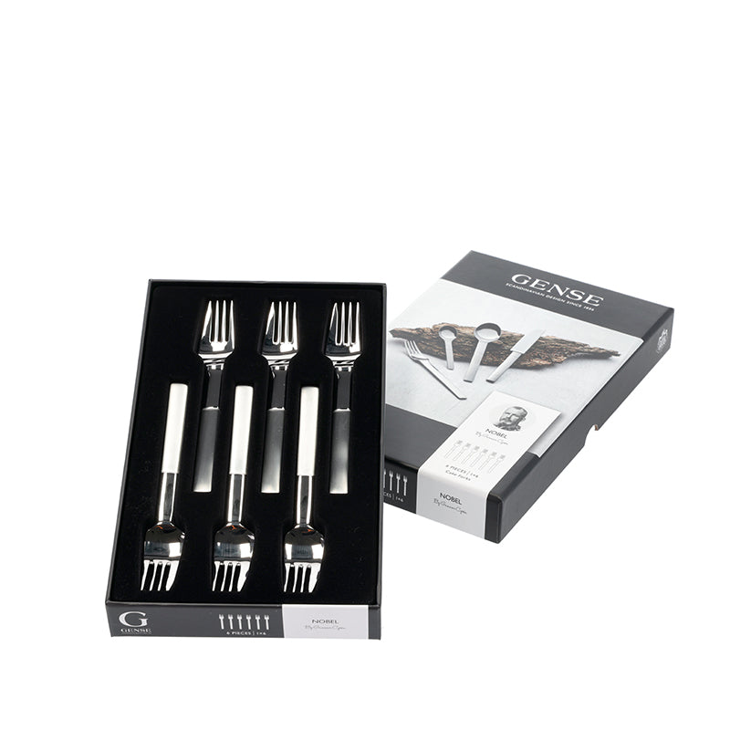 Gense Nobel kagegaffel 6 stk. mat/blank
