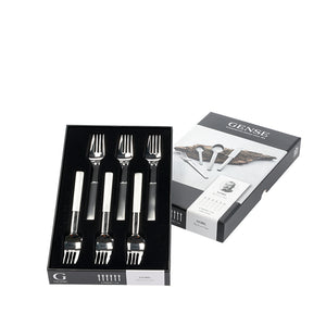 Gense Nobel kagegaffel 6 stk. mat/blank