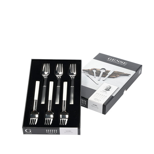 Gense Nobel kagegaffel 6 stk. mat/blank