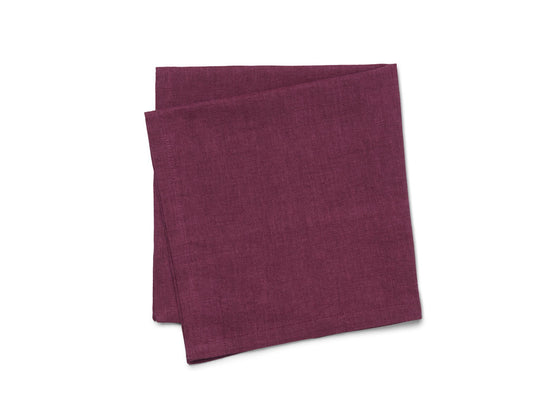 Bastian Tekstiler mundserviet - Aubergine - 45x45 cm