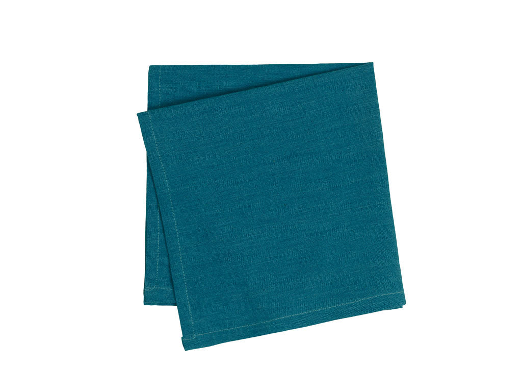 Bastian Tekstiler mundserviet - petroleumsblå - 45x45 cm