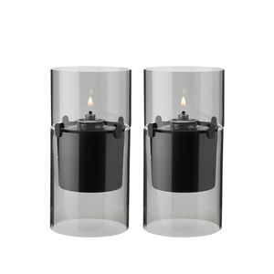 Stelton Lucie Hurricane Olielampe Smoke 2 Stk.