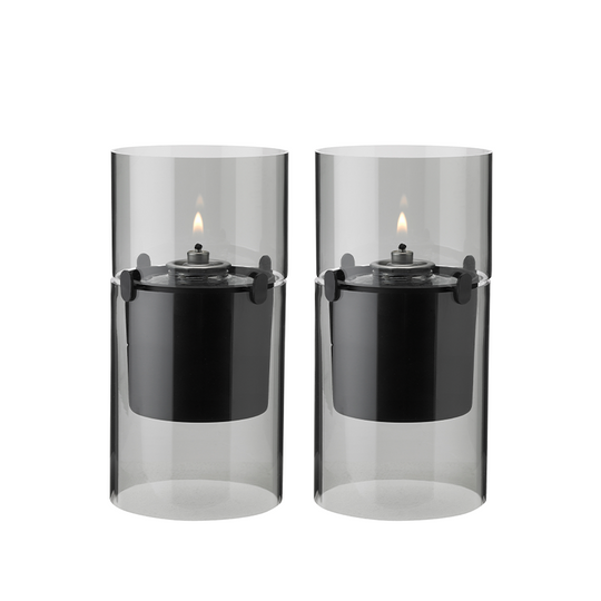 Stelton Lucie Hurricane Olielampe Smoke 2 Stk.