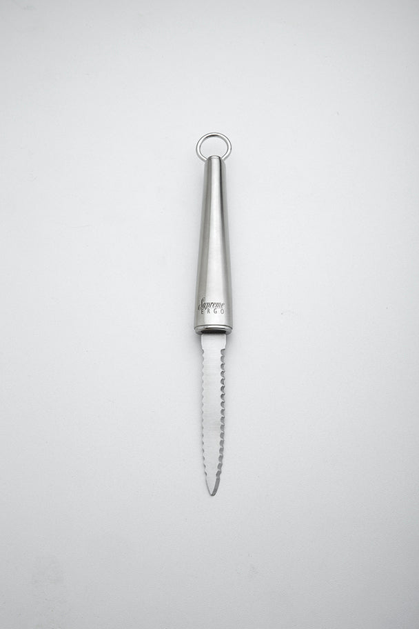 Grapefrugtkniv i stål med ergonomisk håndtag