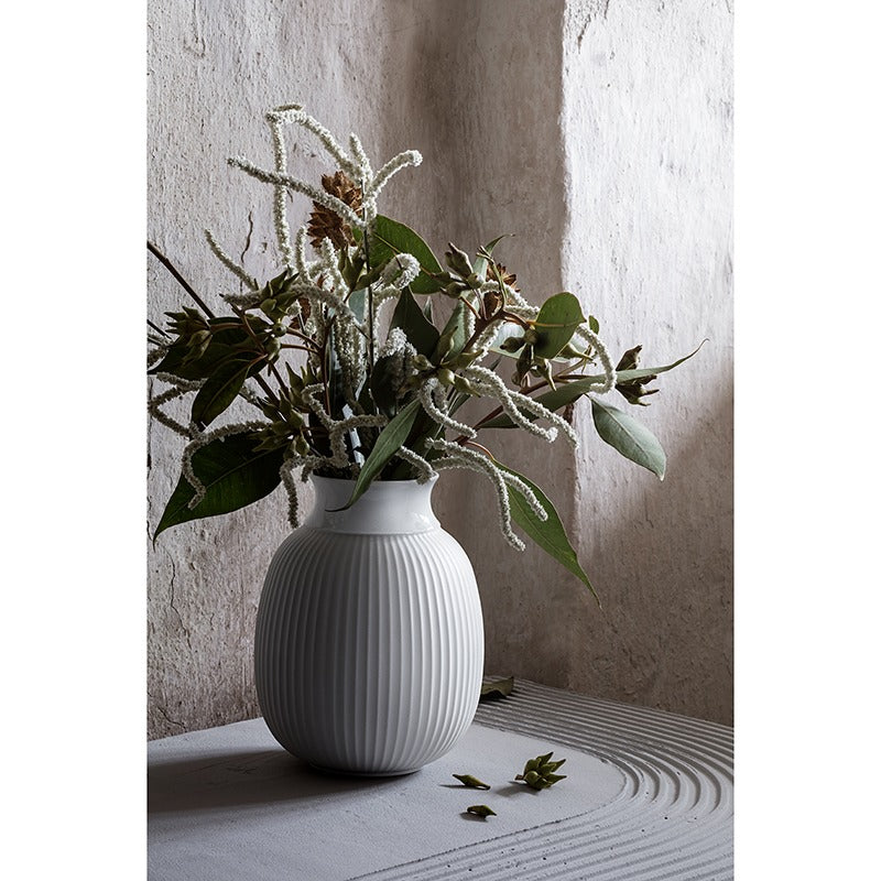 Lyngby Porcelæn Curve vase 12 cm hvid