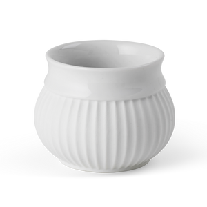 Lyngby Porcelæn curve fyrfadsstage 6,5cm hvid