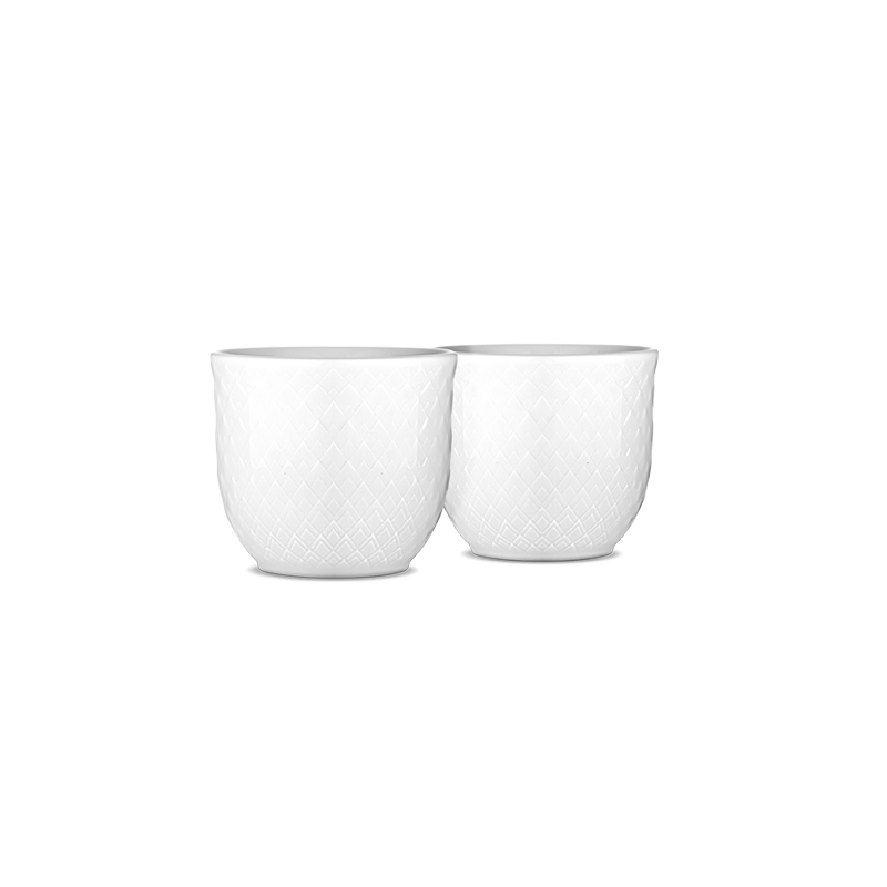 Lyngby Porcelæn Rhombe Æggebæger 2 stk.