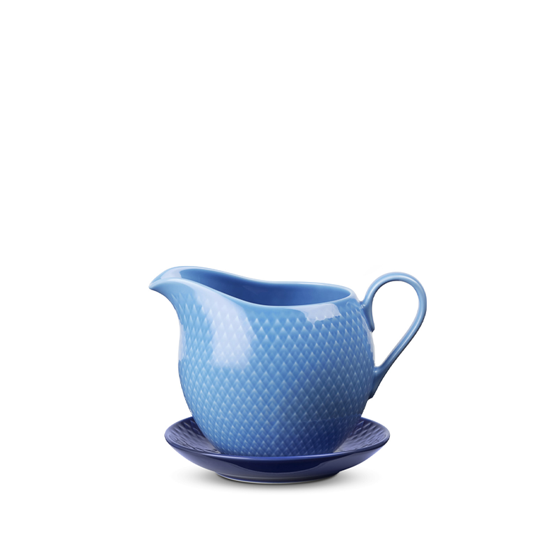 Lyngby Porcelæn Rhombe Color Saucekande Blå 67 Cl