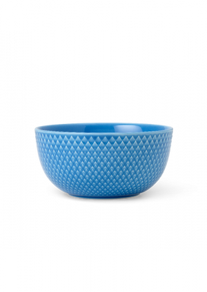 Lyngby Porcelæn Rhombe skål 13 cm blå