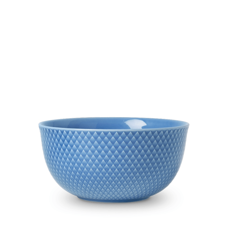 Lyngby Porcelæn Rhombe skål 17,5 cm blå