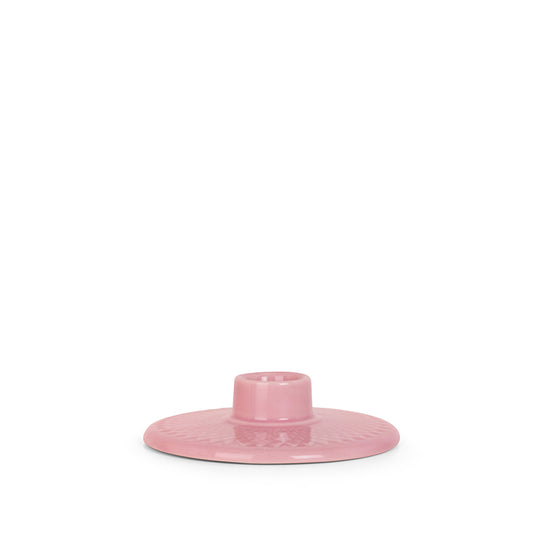 Lyngby Porcelæn Rhombe Color Kronelysestage Rosa 3 Cm
