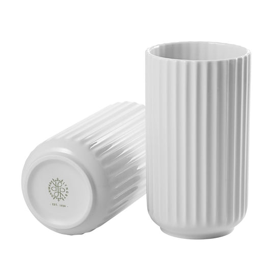 Lyngby Porcelæn vase 15 cm hvid. Porcelænsfabrikken Danmark