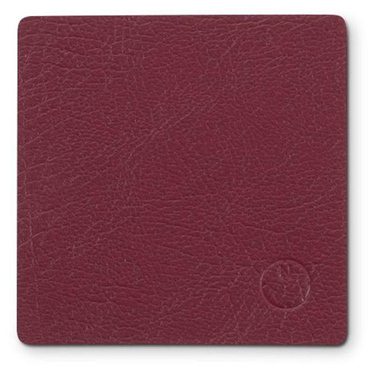 Noort Square glasbrik 10x10 cm wine red