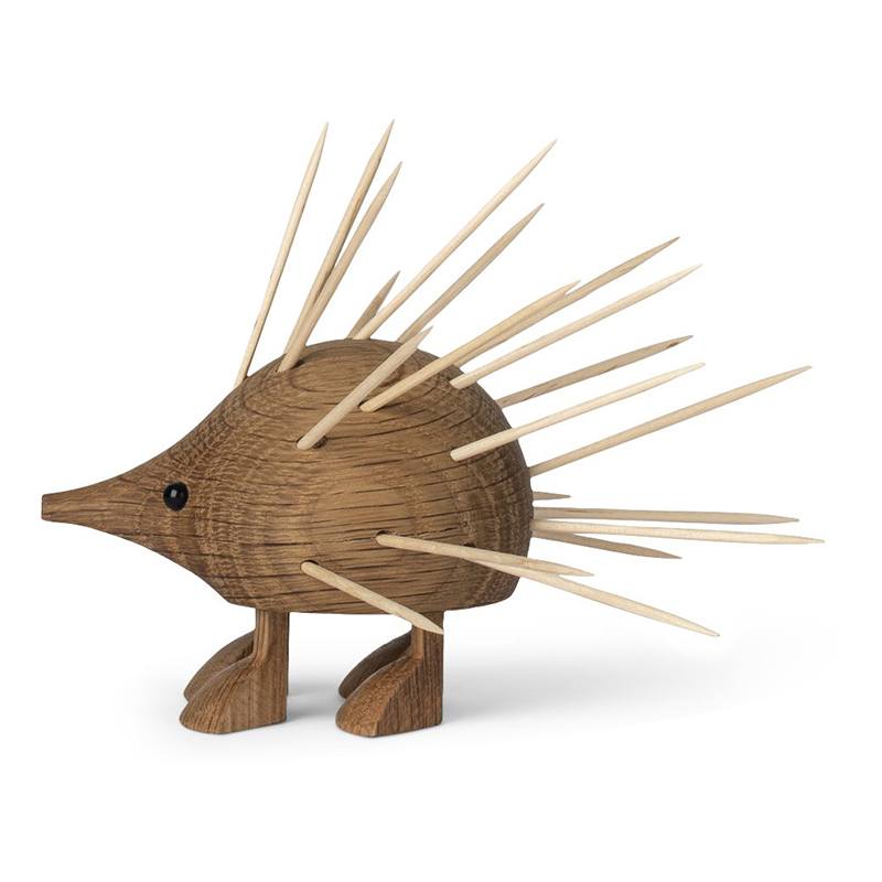 Gunnar Flørning pindsvin i eg 9 cm