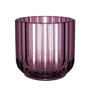 Lyngby Fyrfadsstage 6,5 cm Lilla Glas
