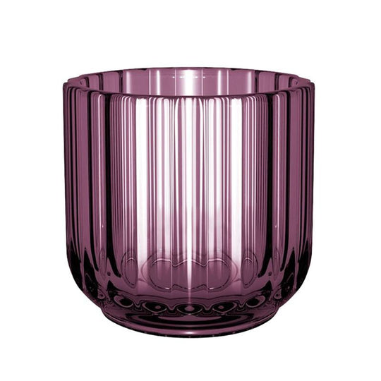 Lyngby Fyrfadsstage 6,5 cm Lilla Glas
