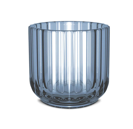 Lyngby fyrfadsstage 6,5 cm blå