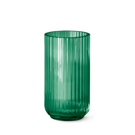 Lyngby vase grøn glas 20 cm