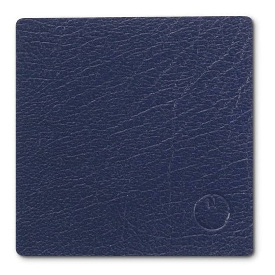 Noort Square firkantet glasbrik mat blå