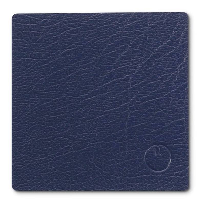 Noort Square firkantet glasbrik mat blå