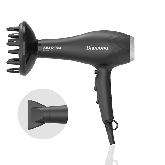 AlBa Diamond H620DI Hårtørrer AC Saloon - Sort - 2200W