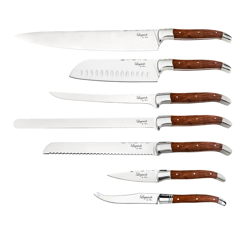 Laguiole By Hâws Knivsæt Chef Rosewood 7 stk.