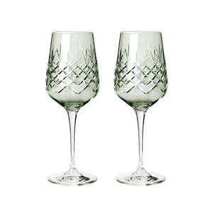 Frederik Bagger Crispy Monsieur emerald vinglas 2 stk. - 45 cl