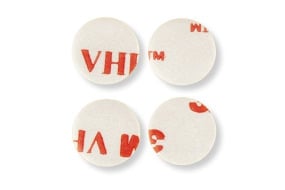 Klæbepude til P-skive sølv rund