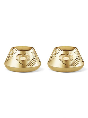 GEORG JENSEN FYRFADSSTAGE HJERTE GULD 2 STK 2019