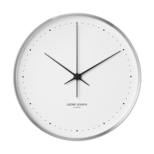 Georg Jensen Henning Koppel ur - stål/hvid - 40 cm