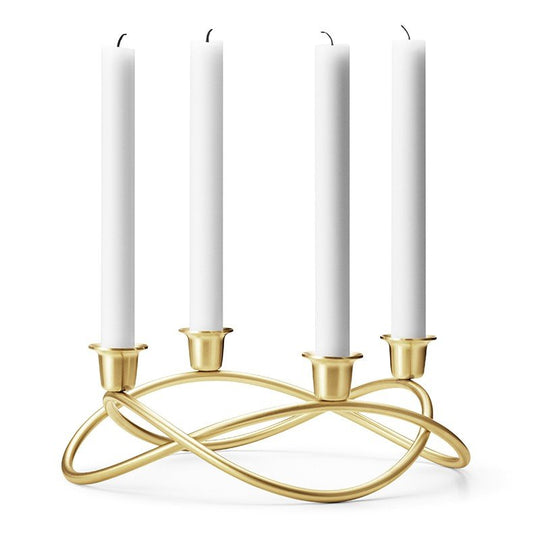 Georg Jensen Season lysestage - mat guld