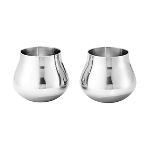 Georg Jensen SKY shotglas - blankt stål - 8 cl / 2 stk