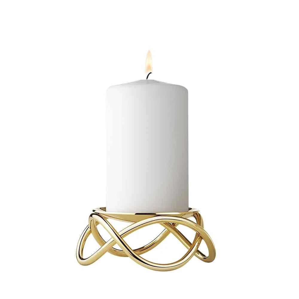 Georg Jensen Glow lysestage uden spyd - guld