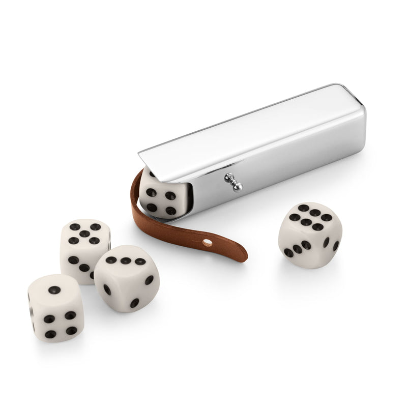 Georg Jensen Sky terningssæt med etui - rustfrit stål