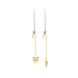 Georg Jensen 2022 Lysholder Forgyldt 2 stk.