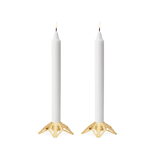 Georg Jensen Jul 2022 Kertelysestage - Forgyldt - 2 stk