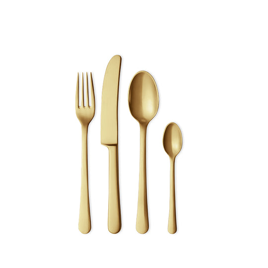 Georg Jensen Copenhagen 4 stk. i æske forgyldt.