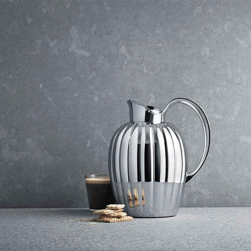 Georg Jensen Bernadotte Termokande Med Trykknap - 1 Liter