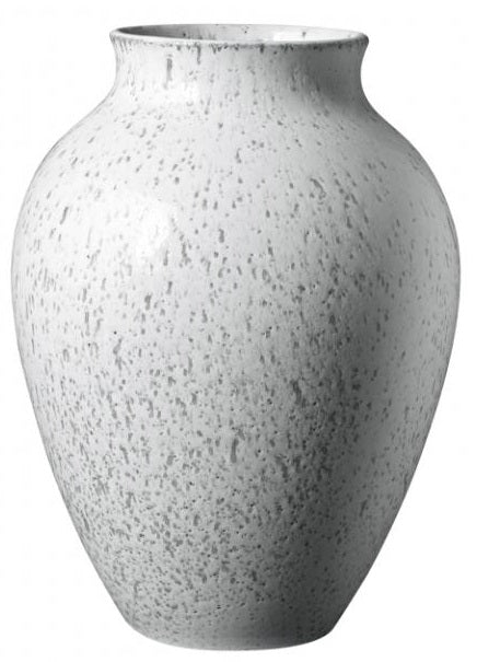 Knabstrup Keramik Vase 27 cm Hvid/Grå