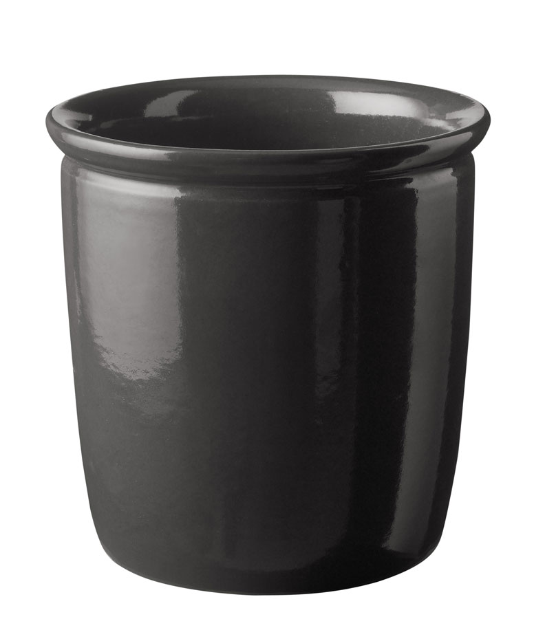 Knabstrup Keramik Syltekrukke Antracitgrå 0,5 ltr