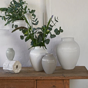 Knabstrup Vase Lys Grå 12,5 cm